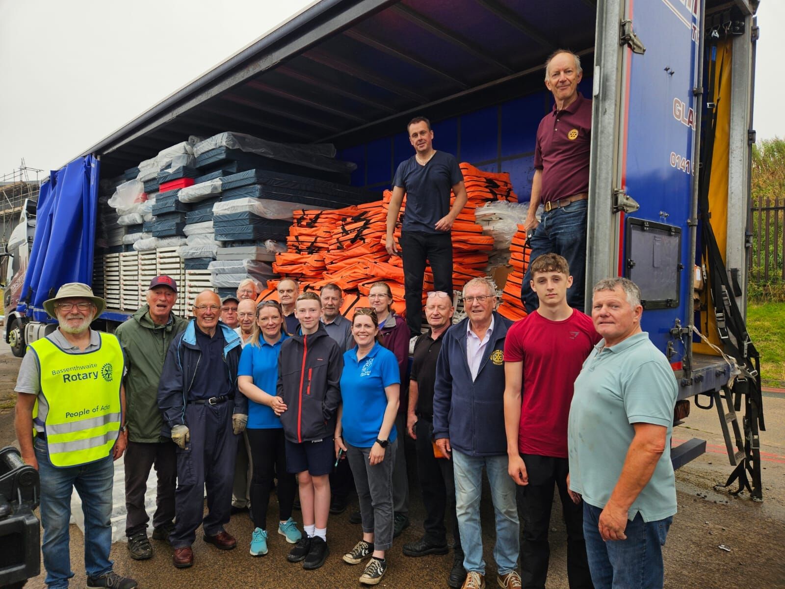 The team ahead of their journey to Scotland